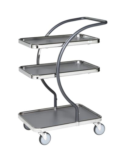 Kongamek Chariot à étagères C-Line avec 3 plateaux, force 120 kg, 3 plateaux