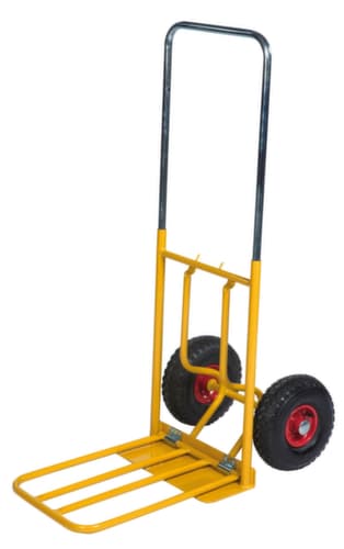 Kongamek diable de manutention avec roues increvables, force 150 kg, caoutchouc plein bandage