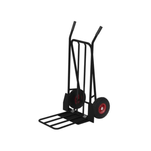 Kongamek diable de manutention avec pelle pliable, force 250 kg, air bandage