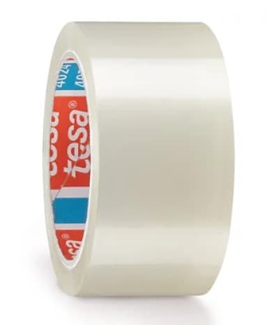 tesa Kit dévidoir escargot avec 36 rouleaux de ruban d'emballage PP, longueur x largeur 66 m x 50 mm