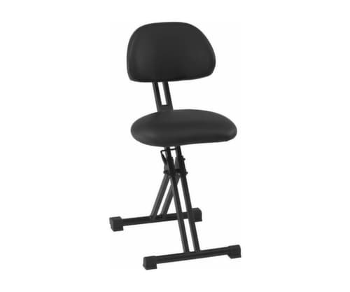 meychair Aide permanente XXL pliable Assistent Futura AF-SR, hauteur d’assise 550 - 770 mm, assise noir