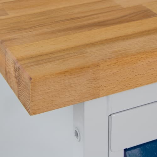 Établi mobile, 4 tiroirs, 1 armoire, 1 tablette