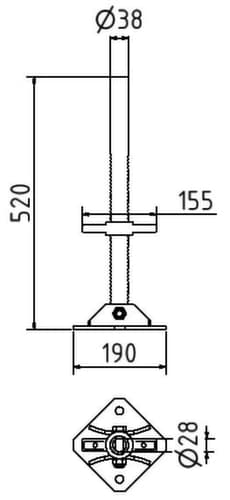 Schake Pieds pour dispositif d’installation