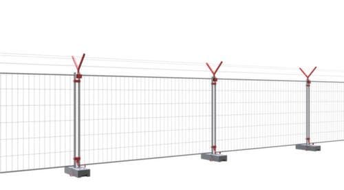 Schake Clôture mobile, hauteur x largeur 1200 x 3500 mm