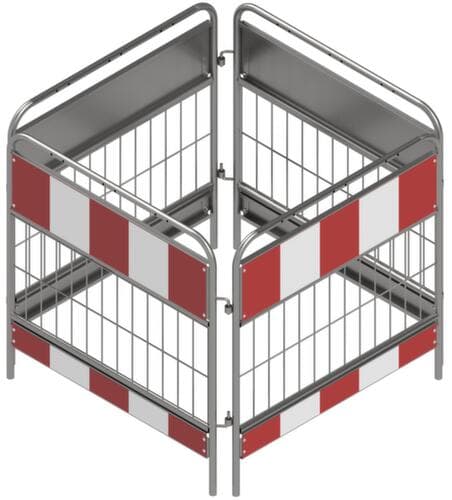 Schake Grille de protection de puits, hauteur x longueur 1000 x 1000 mm
