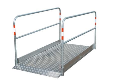 Schake Passerelle piétons avec plateforme en aluminium, longueur x largeur 3200 x 1000 mm