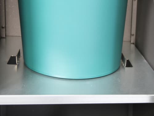 stumpf Poubelle Binox Hybrid-Bio-80, 80 l, fer micacé