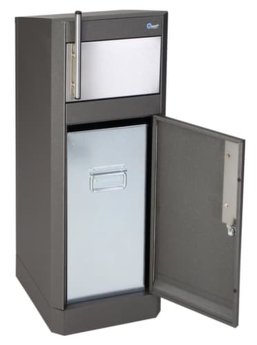 stumpf Poubelle Binox Hybrid-25, 25 l, fer micacé