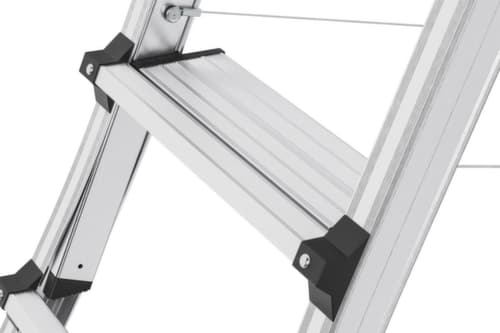 Hailo Échelle de plate-forme télescopique TopLine TL100, 3 - 5 marches larges