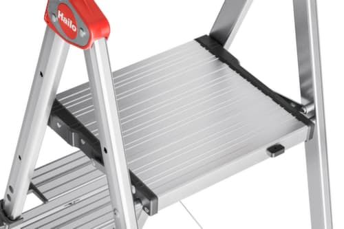 Hailo Échelle de plate-forme télescopique TopLine TL100, 3 - 5 marches larges