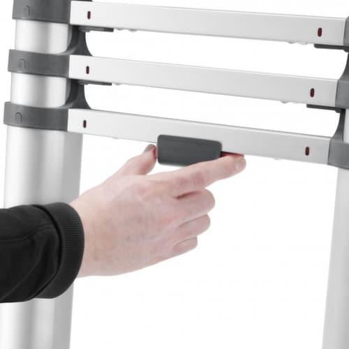 Hailo Échelle d'appui télescopique FlexLine T80 avec échelons