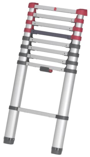 Hailo Échelle d'appui télescopique FlexLine T80 avec échelons