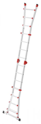 Hailo Combiné échelle-escabeau polyvalent M80, 4 x 4 échelons profilés