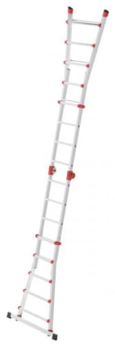 Hailo Combiné échelle-escabeau polyvalent M80, 4 x 5 échelons profilés