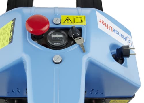 Transpalette électrique E-BF, 1500 kg force, polyuréthane/polyuréthane