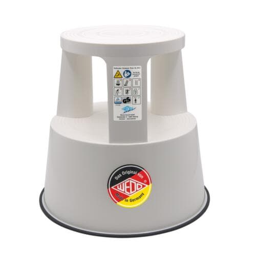 WEDO Marchepied sur roulettes, plastique, blanc