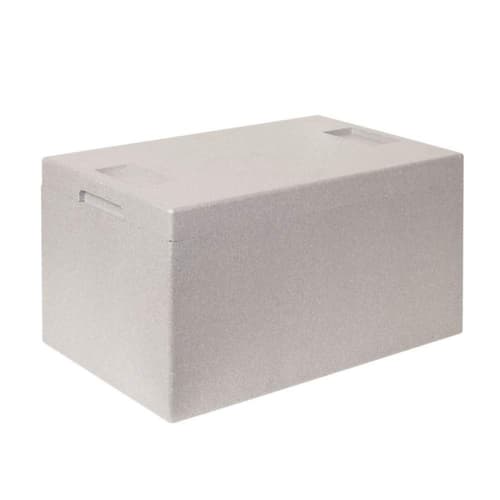 Bac gerbable norme Europe avec boîte isotherme, gris, capacité 65 l, couvercle indépendant pour boîte isotherme
