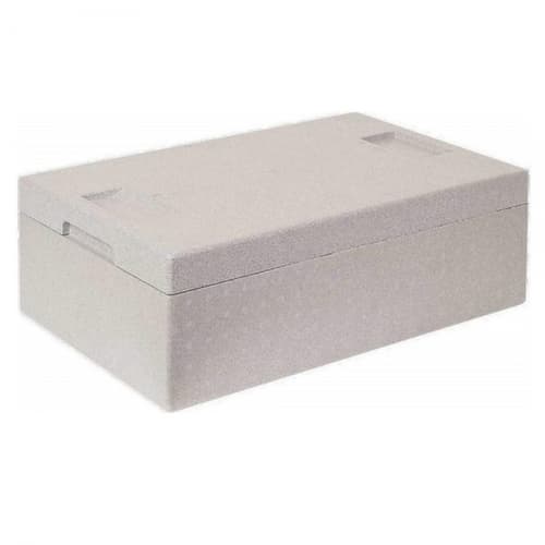 Bac gerbable norme Europe avec boîte isotherme, bleu, capacité 44,5 l, couvercle indépendant pour boîte isotherme