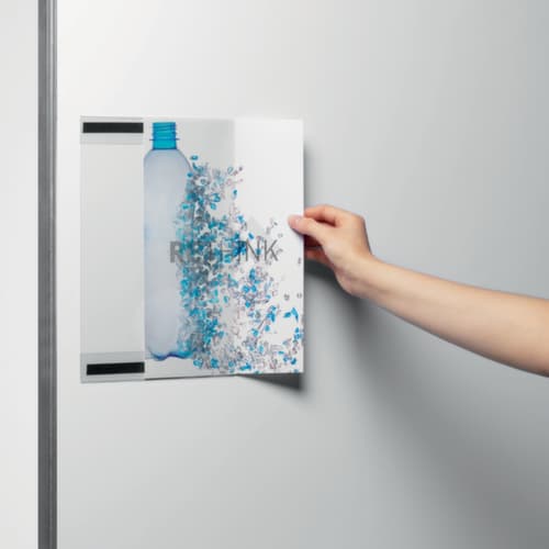 Durable Support d'information, DIN A4, face arrière magnétique