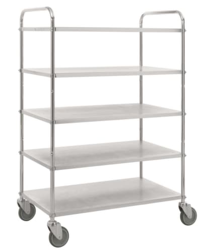 Kongamek Chariot à étagères, force 250 kg, 5 plateaux