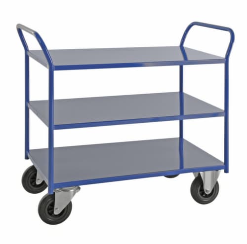 Kongamek Chariot à étagères, force 400 kg, 3 plateaux
