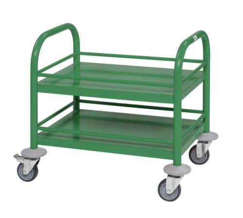 Kongamek Mini-chariot pour l'alimentaire, force 80 kg, 2 plateaux