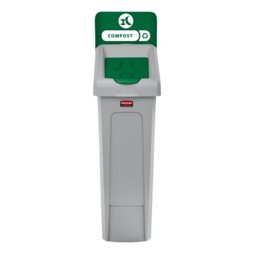 Rubbermaid Couverture Slim Jim® pour station de recyclage, vert