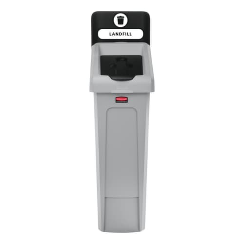 Rubbermaid Couverture Slim Jim® pour station de recyclage, noir