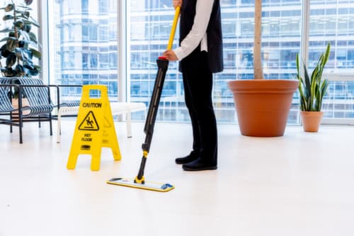 Rubbermaid Signe de combinaison d'avertissement "risque de glissade, colonne d'information