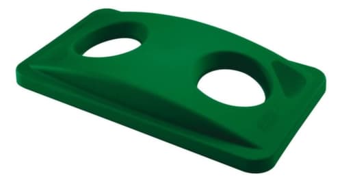 Rubbermaid Couvercle Slim Jim® pour introduction de bouteilles pour collecteur de recyclage, vert