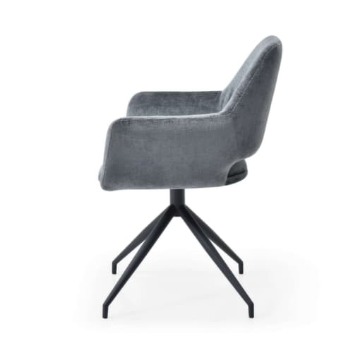 Bisley Siège visiteur Easy Meet G 749 avec accoudoirs, assise tissu (100 % polyester), slate