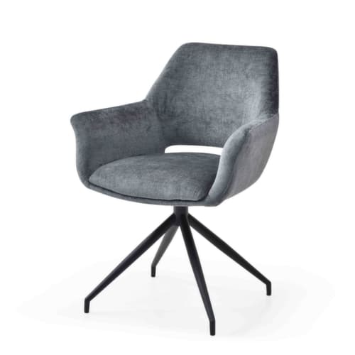 Bisley Siège visiteur Easy Meet G 749 avec accoudoirs, assise tissu (100 % polyester), slate