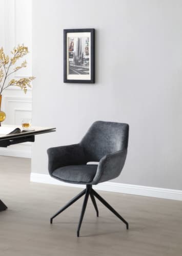 Bisley Siège visiteur Easy Meet G 749 avec accoudoirs, assise tissu (100 % polyester), slate