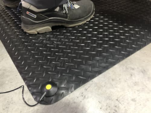 kit de tapis de sol anti-fatigue ESD DUPLEX PRO, longueur x largeur 1500 x 900 mm
