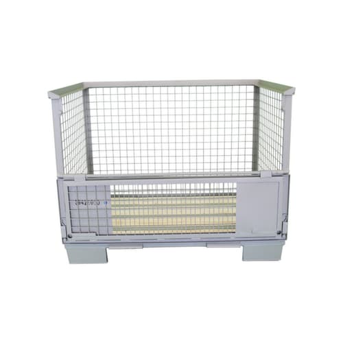 caisse-palette grillagée avec clapet, longueur x largeur 1200 mm x 800 mm