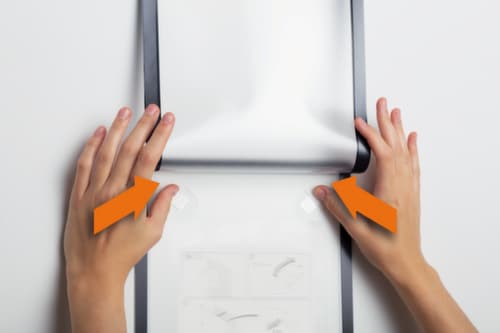 Durable Cadre magnétique DURAFRAME® WALLPAPER, DIN A4, face arrière autocollante