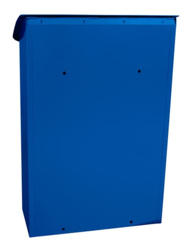Boîte aux lettres murale Lugon avec serrure invisible, bleu