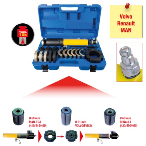 KS Tools Jeu d'outils pour bagues fendues pour paliers silencieux