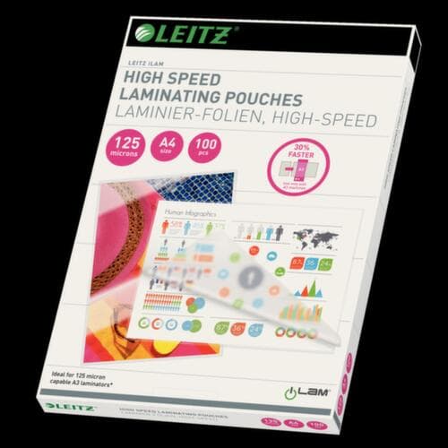 Leitz Pochettes de plastification iLAM épaisseur 125 mµ