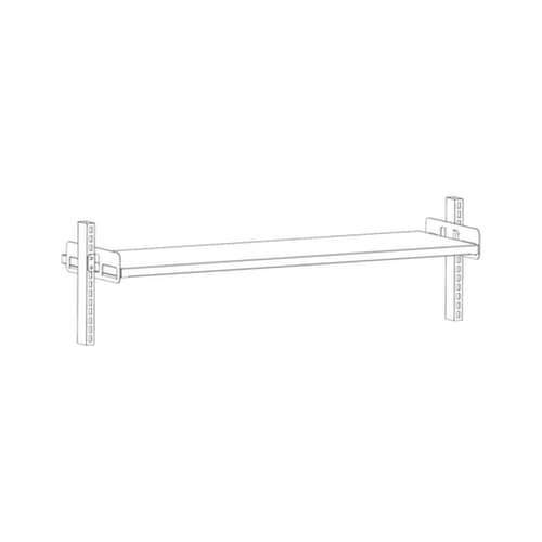 ERGO-line Tablette pour table d'emballage, pour largeur de table 1600 mm, largeur x profondeur 650 x 400 mm