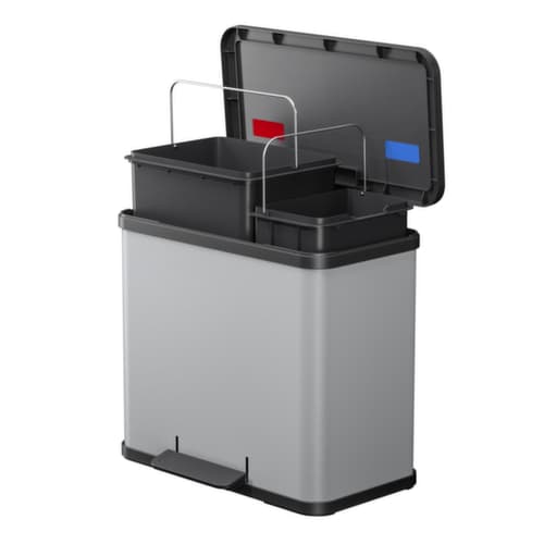 Hailo Poubelle à pédale Öko duo Plus L, capacité 1 x 9 l/1 x 17 l