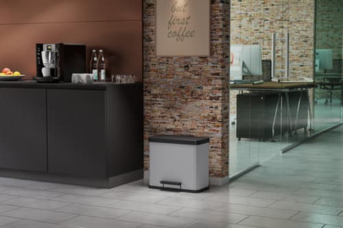 Hailo Poubelle à pédale Öko duo Plus L, capacité 1 x 9 l/1 x 17 l