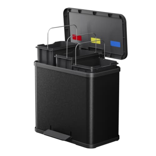 Hailo Poubelle à pédale Öko trio Plus L, 3 x 9 l
