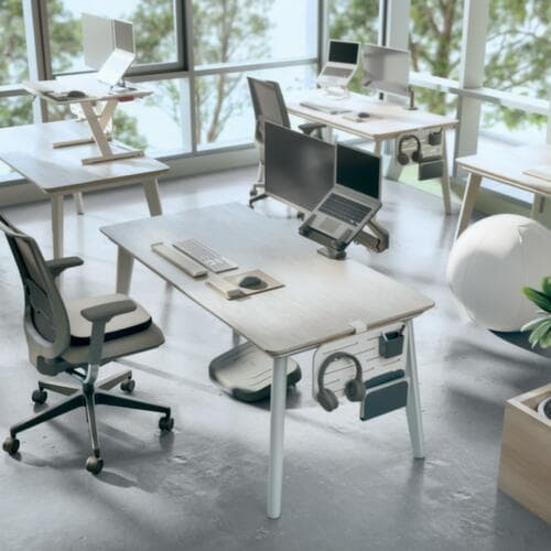Leitz Plaque perforée Ergo pour table de bureau, hauteur 330 mm