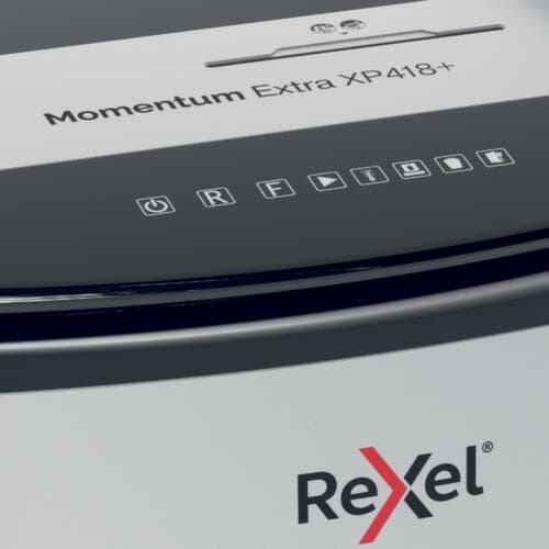 destructeur de documents haute performance Momentum Extra XP418+, particules 4x35 mm