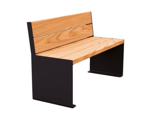 Banc Kube avec piètement à panneaux