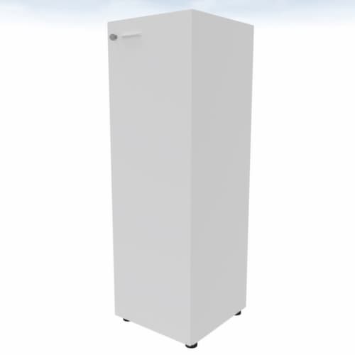 Quadrifoglio Armoire à portes battantes T45 avec porte battante, 3 hauteurs des classeurs, blanc/blanc