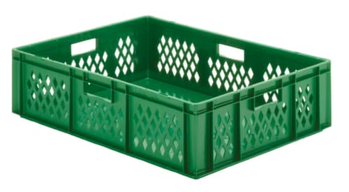 Lakape Bac gerbable norme Europe Favorit parois ajourées, vert, capacité 78 l