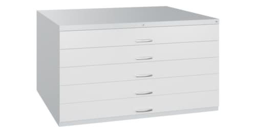 C+P Armoire de rangement à plat, hauteur x largeur x profondeur 760 x 1350 x 960 mm