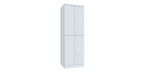 PAVOY Armoire à compartiments à deux niveaux Basis Plus avec 2x2 compartiments, largeur de compartiment 300 mm